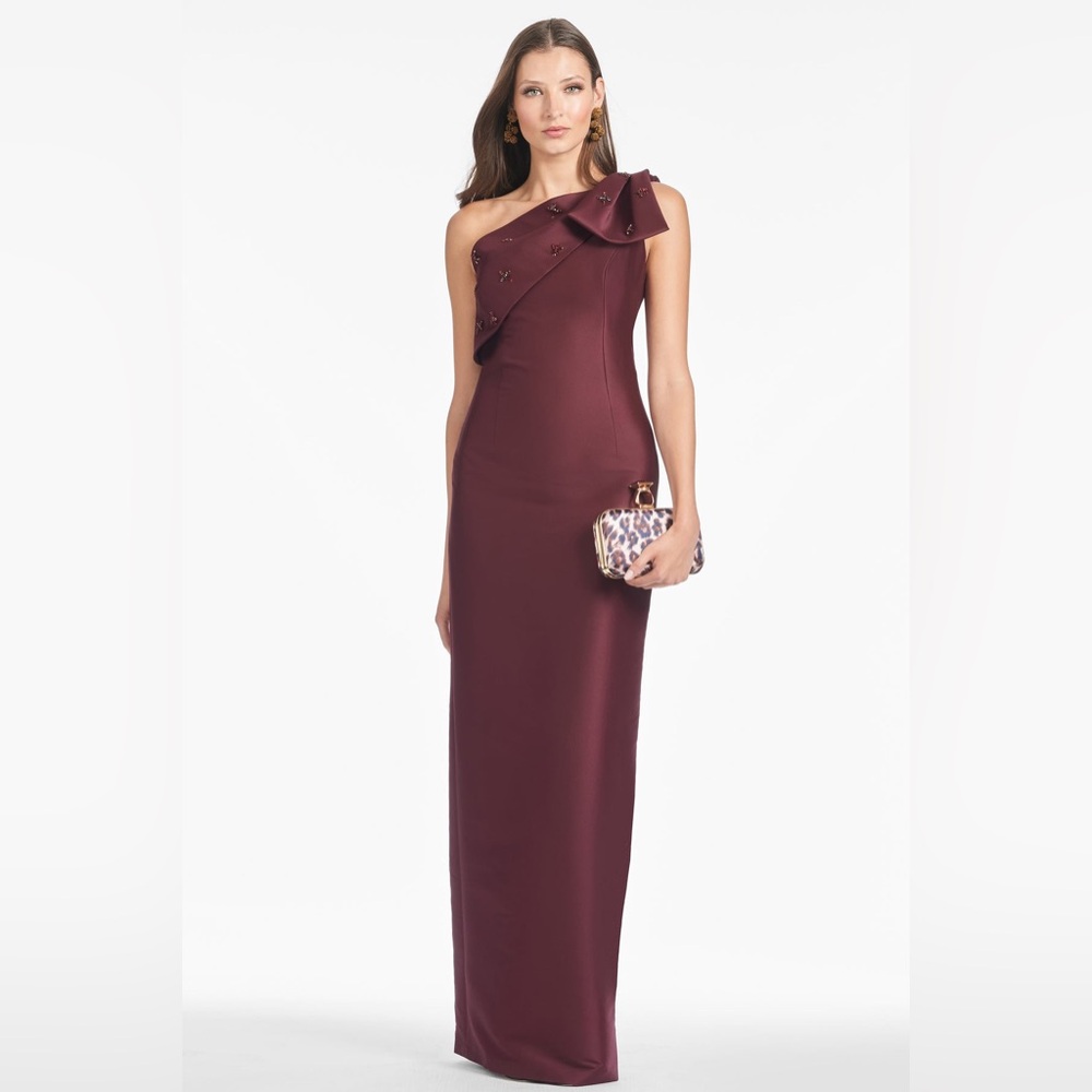 Sachin & Babi Olivia Gown Malbec